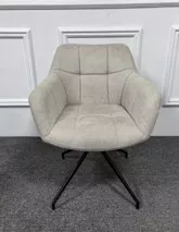 Carim Armlehnen-Esszimmerstuhl mit Drehsystem
