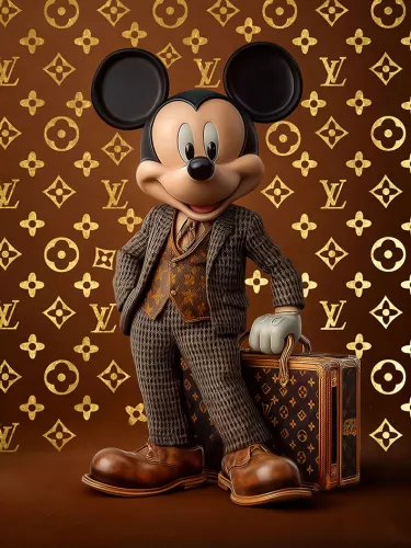 Maus im Anzug 60x80cm