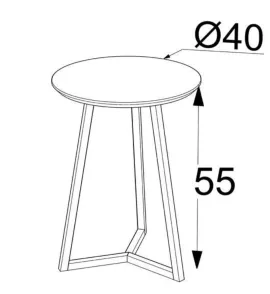 Klint Couchtisch (Senkron Schwarz & Schwarz)