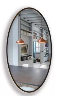 Spiegel Eclips 80x160cm Schwarz
