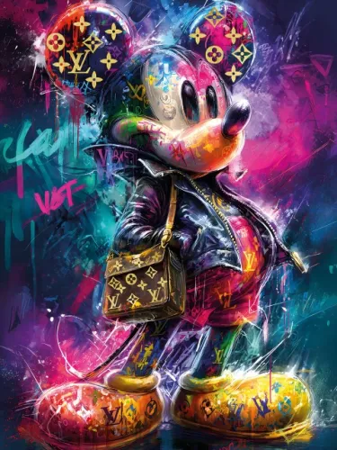 Graffiti-Maus 60x80cm