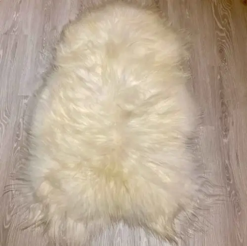 Schafsfell Natur 100-120 cm ( B-Kat.)