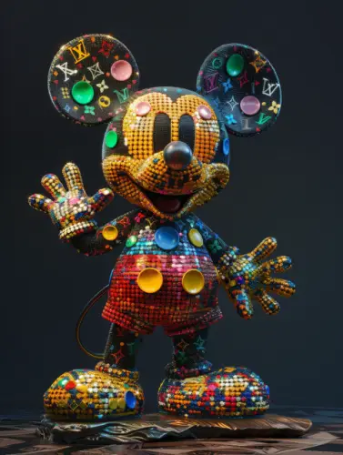 Maus-Bling-Bling 80x120cm