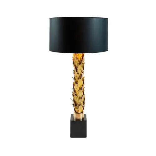 Tischlampe 13x13x89cm gold 