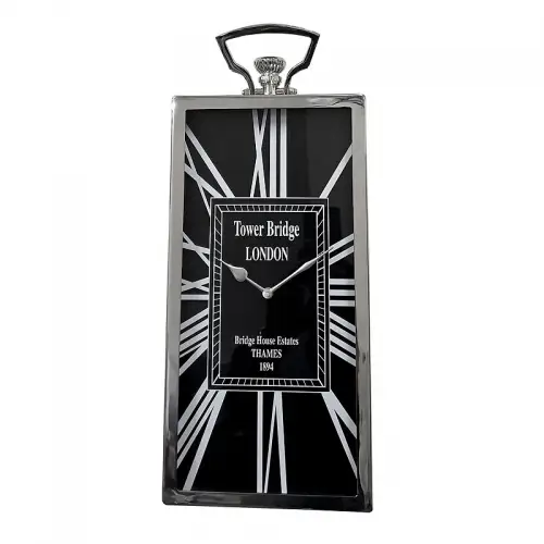 Tischuhr 20x11x49cm Rechteckig