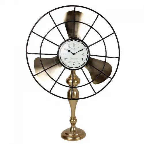 Table Clock 46x18x70cm Fan