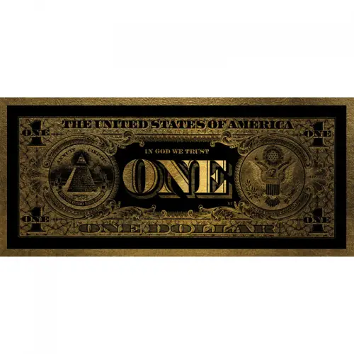 Ein Dollar Gold 90x200x2cm