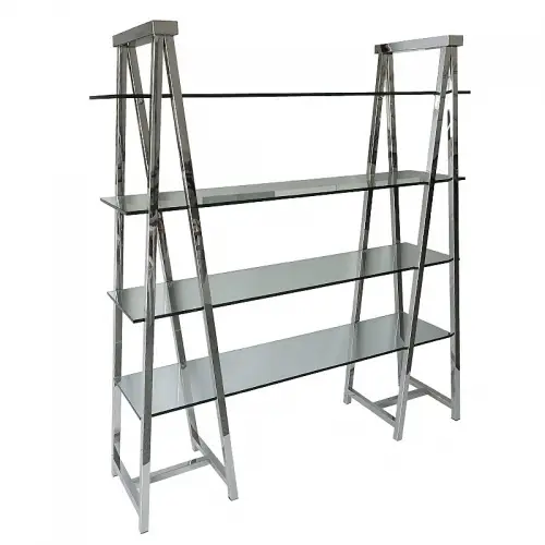 Vitrine Vermilion 150x46x174,5cm Silber