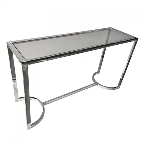 Konsolentisch Shirley 140x45x78cm Silber Glas