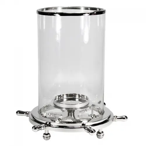 Huricane Hector 44x44x32cm Schiffssteuerung silber