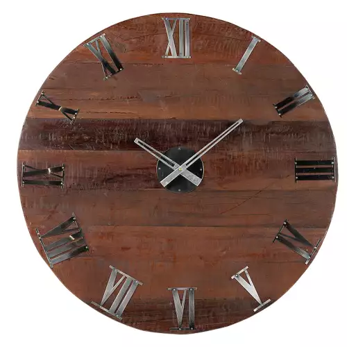 By Kohler Uhr 79x79x10cm altes Holz (104929)