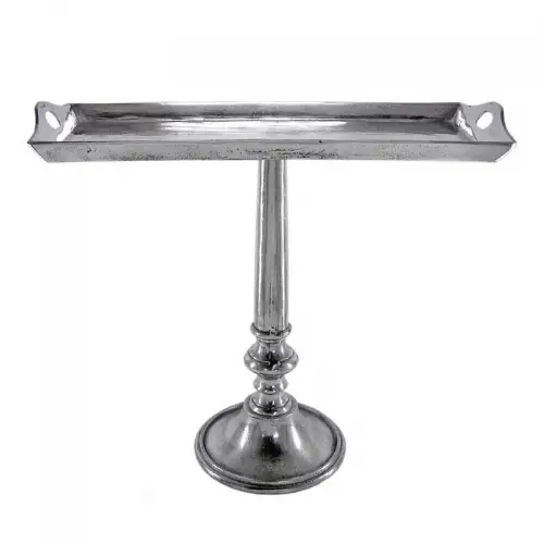 By Kohler Tablett auf Ständer 64x25x58cm silberfarbenes Metall roh (112276)