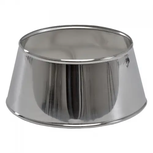 Lampenschirm 23x18x11cm Oval silber