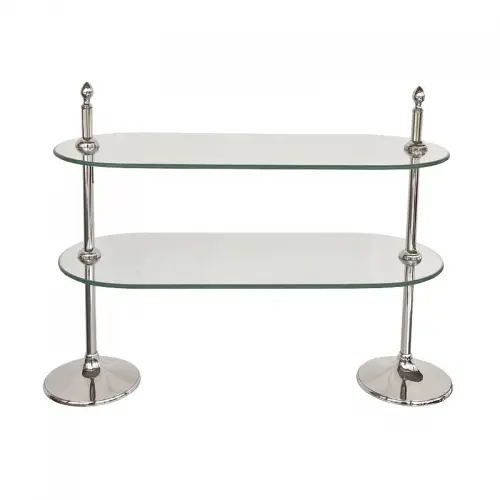 Ständer 2-Tier Talia 68x28x57cm silber