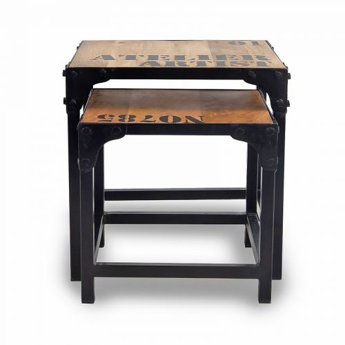 By Kohler Kleiner Beistelltisch Set Lamar 45x45x45cm (2er Set) (115468)