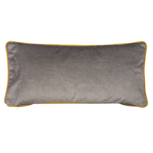Fred grau samt gelb 30x60x10 cm