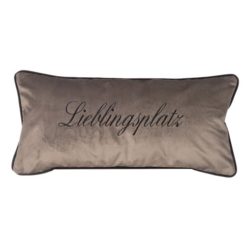 Samt Grau liebelingsplatz 30x60x10 cm