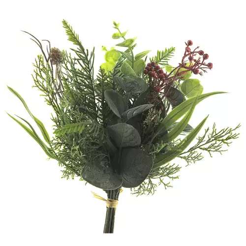 Eukalyptus/Kiefer Bündel grün 29cm