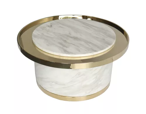 Couchtisch Oman aus Edelstahl 80x80x38cm