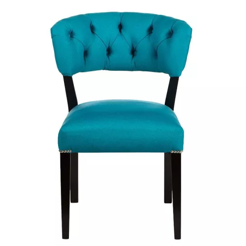 By Kohler ANGEBOT Ryn Chair Esszimmerstuhl – Bahama Petrol 16 – Schwarze Beine (111859)