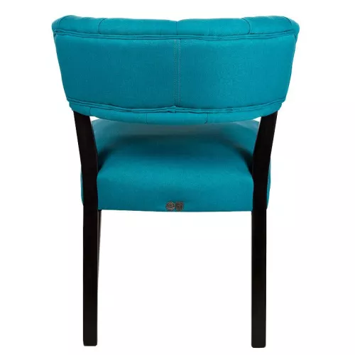 By Kohler ANGEBOT Ryn Chair Esszimmerstuhl – Bahama Petrol 16 – Schwarze Beine (111859)