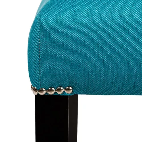 By Kohler ANGEBOT Ryn Chair Esszimmerstuhl – Bahama Petrol 16 – Schwarze Beine (111859)