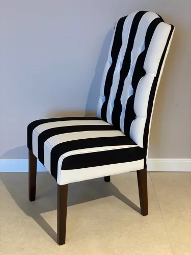 SALE Bryan Side Esszimmerstuhl – SW BIG Stripes – Kolonial