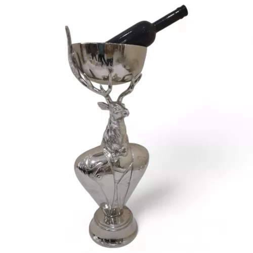 Hübscher Weinkühler mit Rentiermotiv, 25,5 x 25,5 x 76 cm