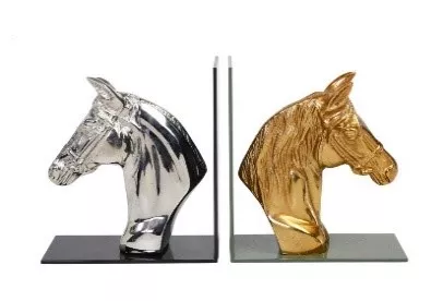 By Kohler Bookend  Horse  Black/Nickel (202105)