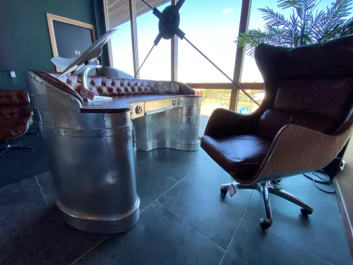 Flugzeug Schreibtisch Eddison 185x86,5x100cm Flugzeug Schreibtisch Eddison 185x86,5x100cm